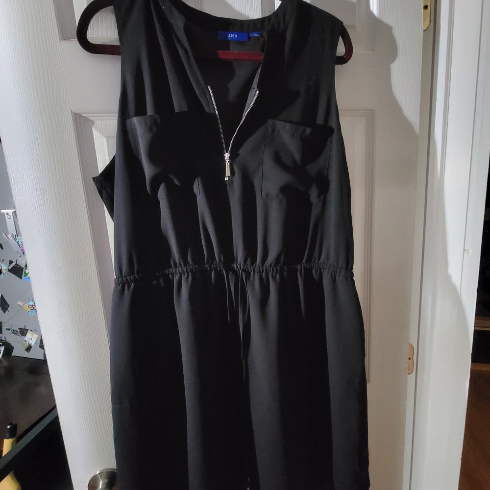Cute Black Romper Dress XXL